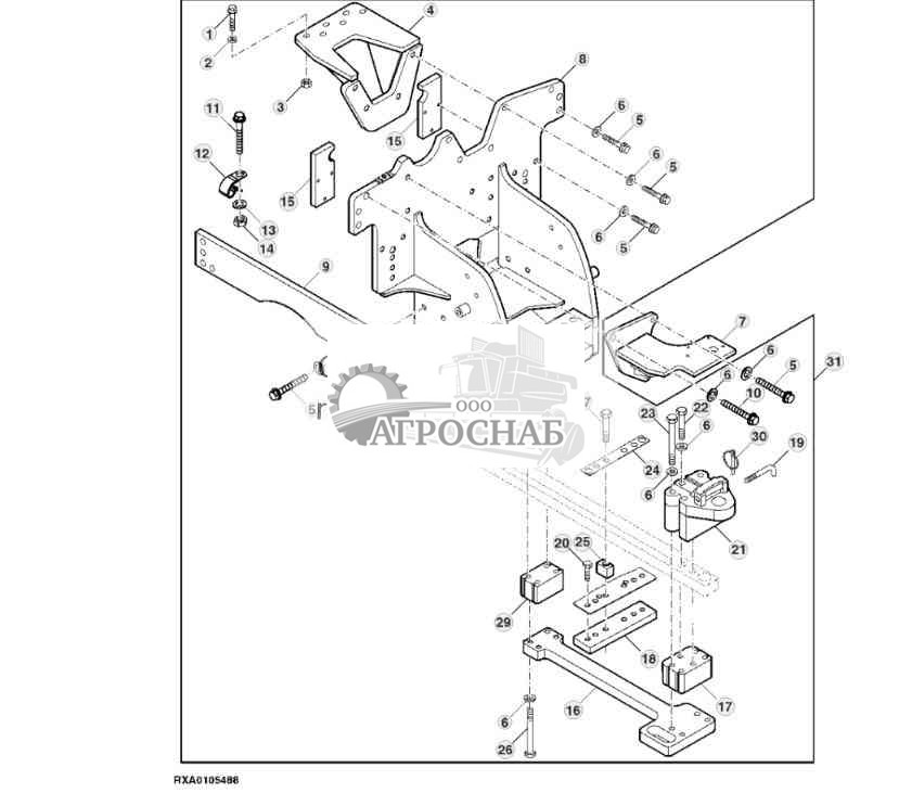 HEAVY DUTY DRAWBAR SUPPORT KIT 